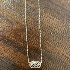 Kendra Scott gold and silver necklace.